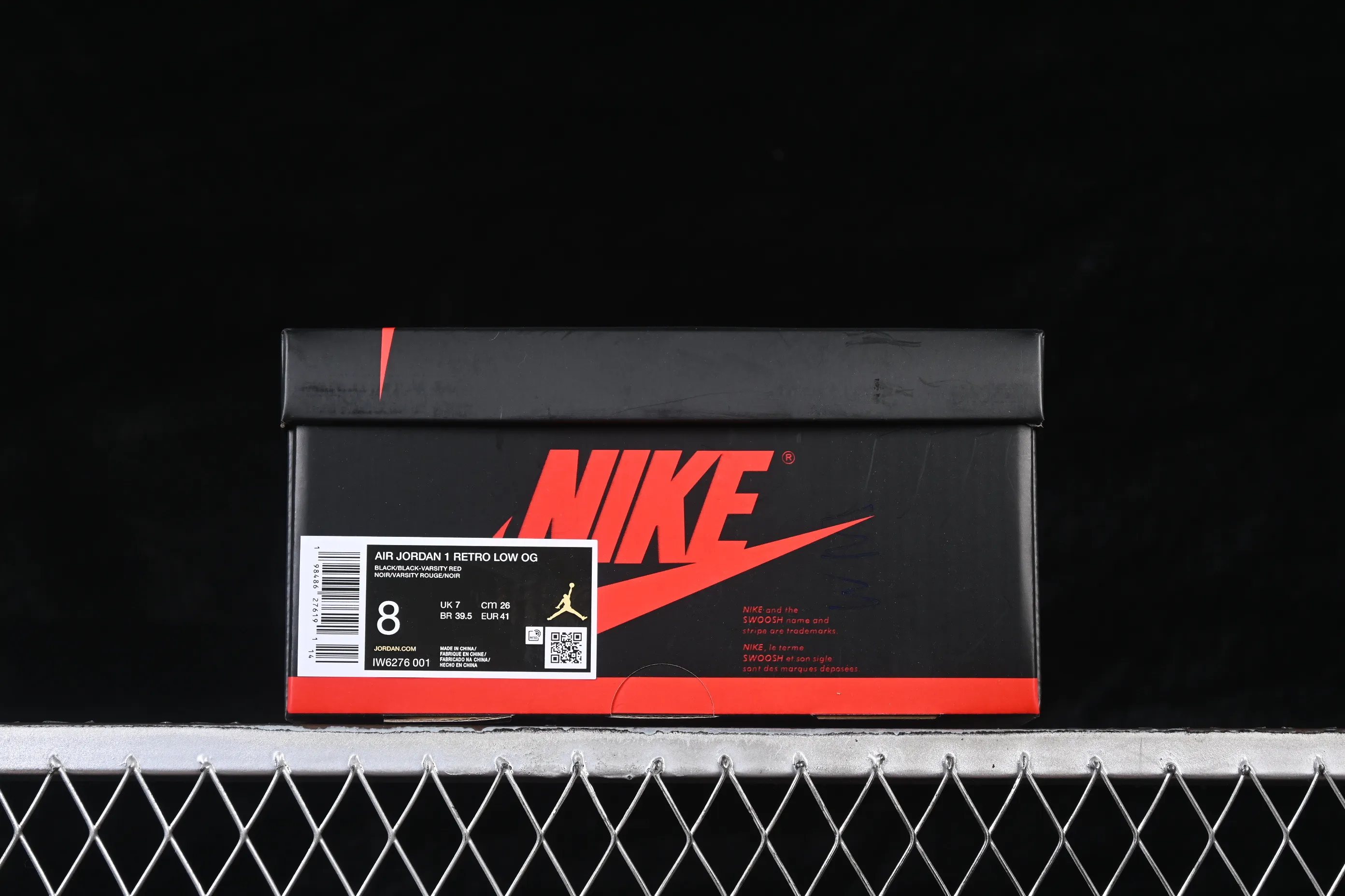 All categories Air Jordan Jordan series basketball shoes Air Jordan 1 Low Foreign trade version Air Jordan 1 Low "Banned" AJ1 Joe 1 black and red banned XX low-top cultural casual sneakers IW6276-001